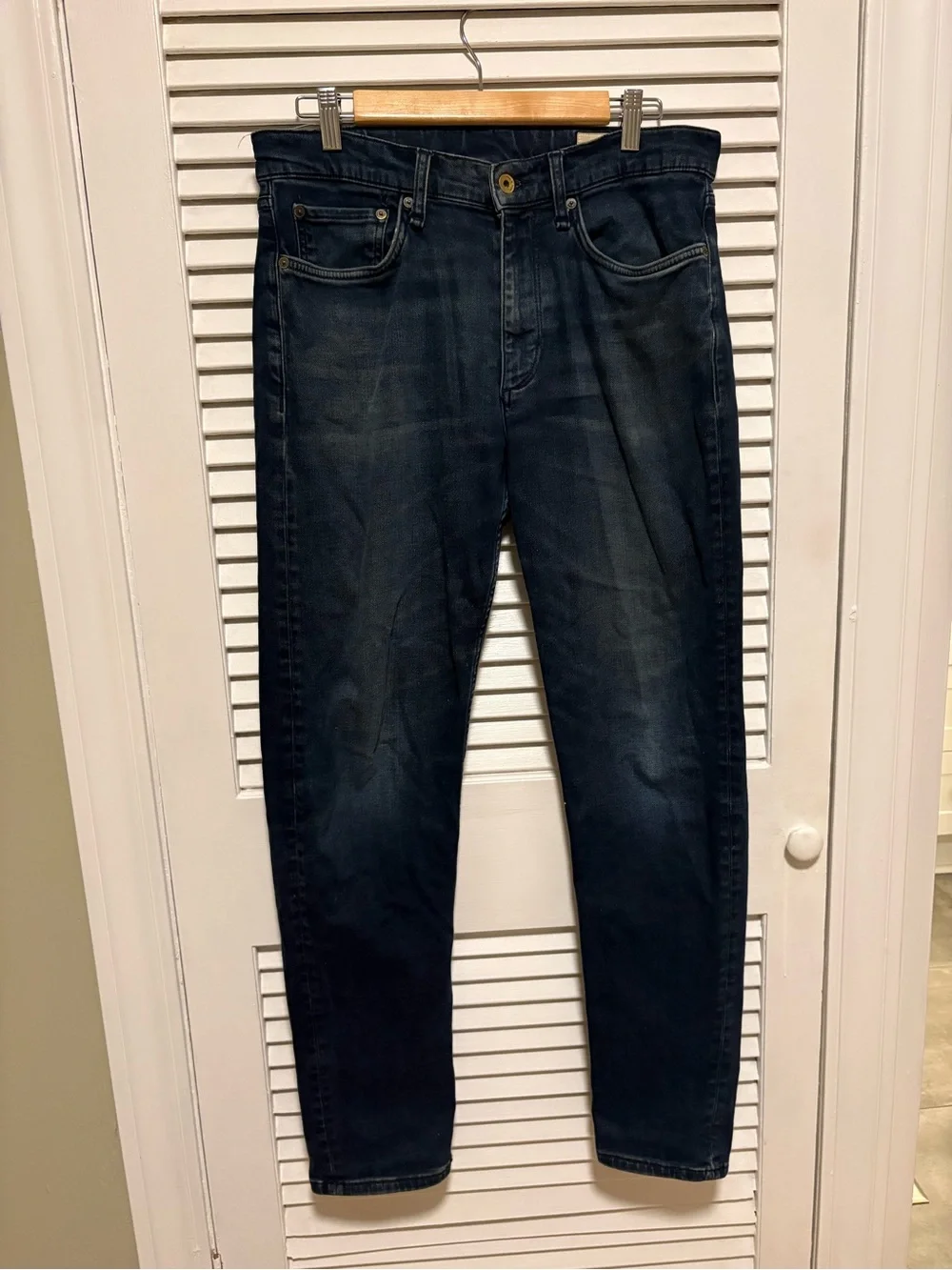 rag & bone Slim Straight Dark Wash Jeans